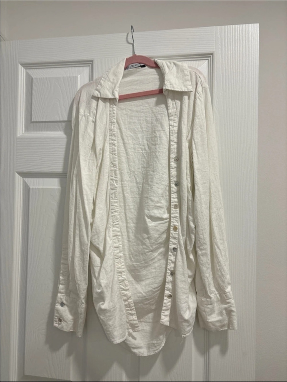 Zara Classic Woman’s  White Button-Up Shirt